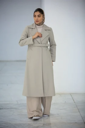 بارانی بلند یقه انگلیسی