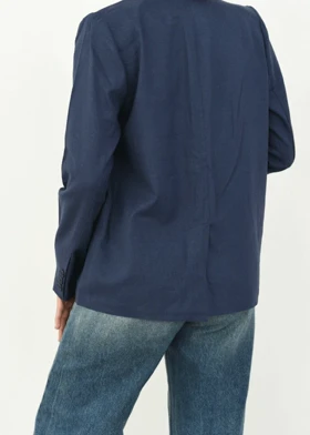 کت لینن جیب نما