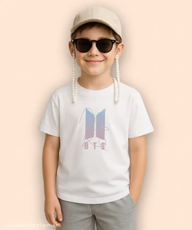 تیشرت بچگانه مدل گروه بی تی اس BTS