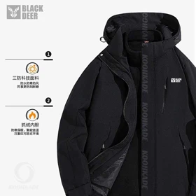 کاپشن دو پوش BLACKDEER W9968-1