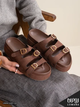 اسلیپر سه سگک لژدار لومانا - کد 2811