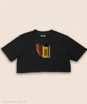 کراپ زنانه نوستالژی طرح فیلم نگاتیو