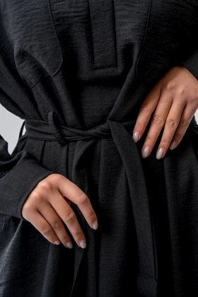 پیراهن جیب‌دار نیم قاپک زنانه