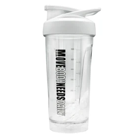 شیکر ورزشی یک تیکه موو بادی مدل Body Needs ظرفیت 0.6 لیتر (سفید)
