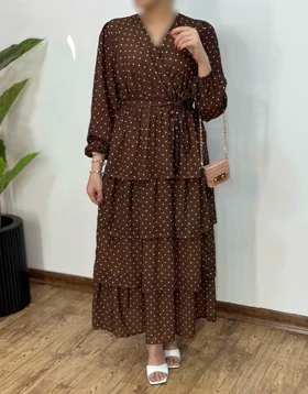 پیراهن حریر چین‌دار