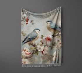 شال مبل ریش دار sofa shawl 198