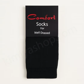 جوراب حوله‌ای مردانه کامفورت رنگ مشکی با تضمین کیفیت