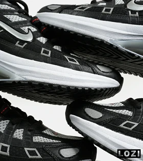 کفش کتانی مردانه و زنانه مشکی طوسی نایک NIKE P-6000