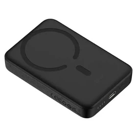 پاوربانک مغناطیسی باسئوس Magnetic mini ظرفیت 5000 میلیآمپر ساعت با شارژ بیسیم