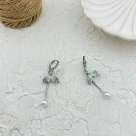 گوشواره زنانه شیک مدل وال و مروارید، انتخابی بی‌نظیر