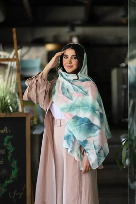 شال برگ انجیری نخی منگو