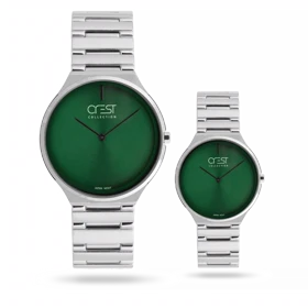 ساعت مچی ست کرست بند استیل نقره ای کد Crest 9076/2