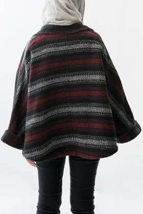 پالتو فری سایز یقه برگردان زنانه