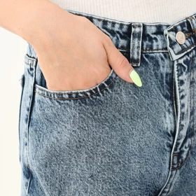 شلوار جین مام فیت کد 410