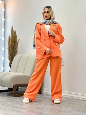 ست مانتو و شلوار دو جیب