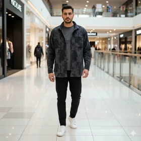 پیراهن پشمی طرح ابروبادی