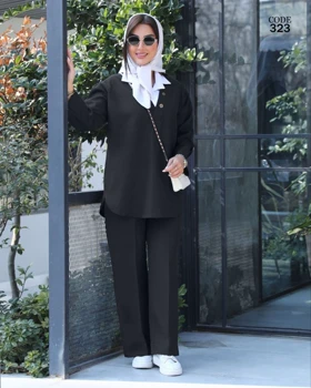 ست دوتیکه تونیک شلوار زنانه کد 323 (ضمانت اصالت)