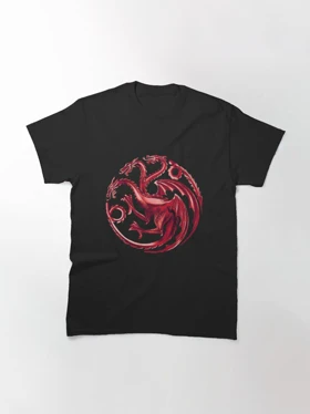 تیشرت house of the dragon طرح da fire Classic T-Shirt کد 195358