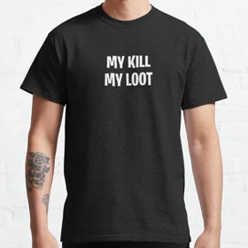 تیشرت با طرح My kill My loot پابجی کد 13548