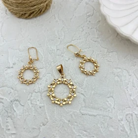 نیم ست زنانه طرح گل دایره ژوپینگ، ظرافت در یک نگاه Xuping