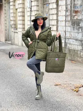 کاپشن کمرگت کیف دار