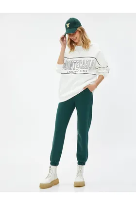 شلوار ورزشی Jogger با کمربند الاستیک و جزئیات جیب 4WAL40002IK