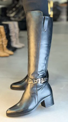 6384 - بوت پاشنه نیلا 6384