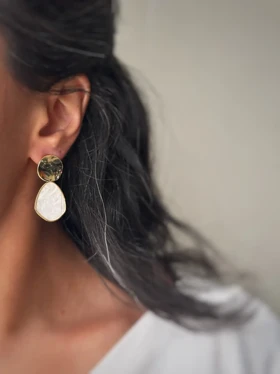 گوشواره های صدفی زمستانی