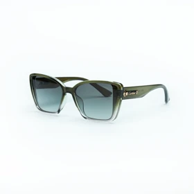 عینک آفتابی پلاریزه زنانه کارتیر Cartier مدل Crystal Edge (سبز)