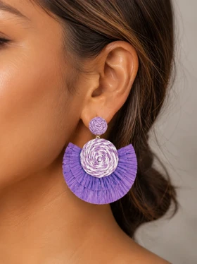 گوشواره حصیری تابستانه کد gh1698 گالری موژان حیدری