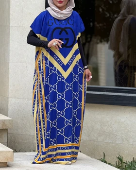 پیراهن پانچ بلند طرح دار 7083