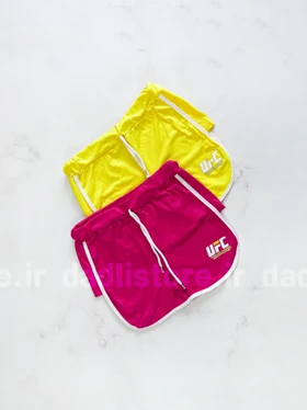 شورتک ورزشی نخ پنبه نواردوزی نوشته UFC
