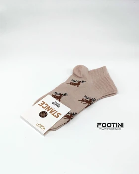 جوراب مچی زنانه طرح گوزن کریسمس p2