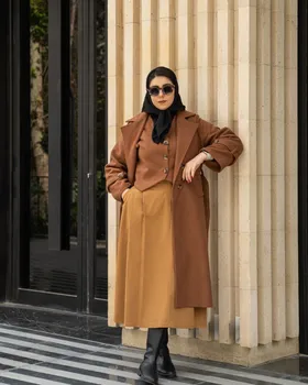 ست 2تیکه پالتو وجلیقه مدل شاهدخت کد 2424