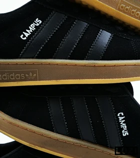 کفش کتانی مردانه مشکی کرم ADIDAS Campus