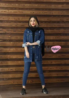 کت جین DEFACTO آبی کاربنی