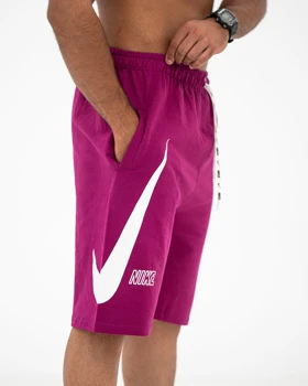 شلوارک بگ ورزشی NIKE سرخ آبی