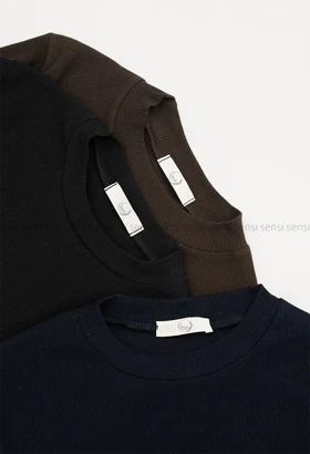 بلوز کبریتی کشی یقه گرد کد1005069