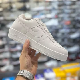 کفش روزمره زنانه نایکی مدل ایرفورس تمام سفید کیفیت عالی