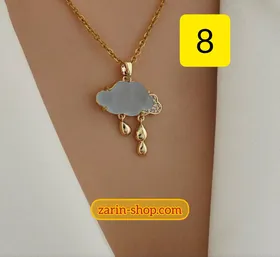 گردنبند طلایی زنانه آویزدار طرح طلا
