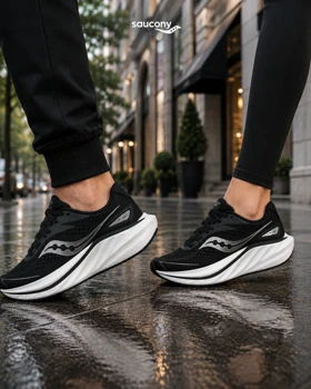 کتانی ساکونی مشکی طوسی مردانه و زنانه مدل 9149 کفش اسپرت Saucony
