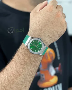 ساعت هابلوت اصلی بند رابر صفحه ساده(بیگ‌بنگ)