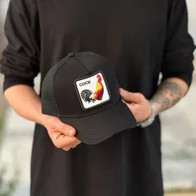 کلاه گورین خروس تمام مشکی