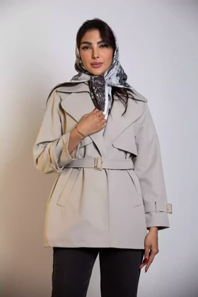 بارانی کوتاه ژیله دار