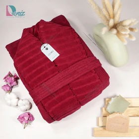 حوله تن پوش کلارا رنگ زرشکی