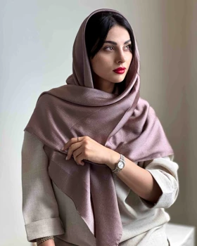 روسری کریستال شاین رز خاکی