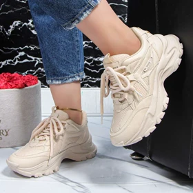 کفش و کتانی زنانه بالنسیاگا BALENCIAGA رنگ کرم