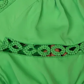 بلوز کرپ دانتل دار