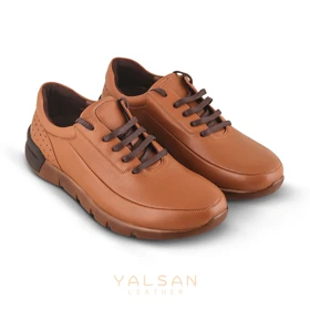 کفش روزمره مردانه چرم یلسان مدل لئو کد 538-GN