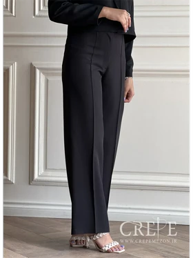 شلوار از بالا راسته کرپ پشت کش